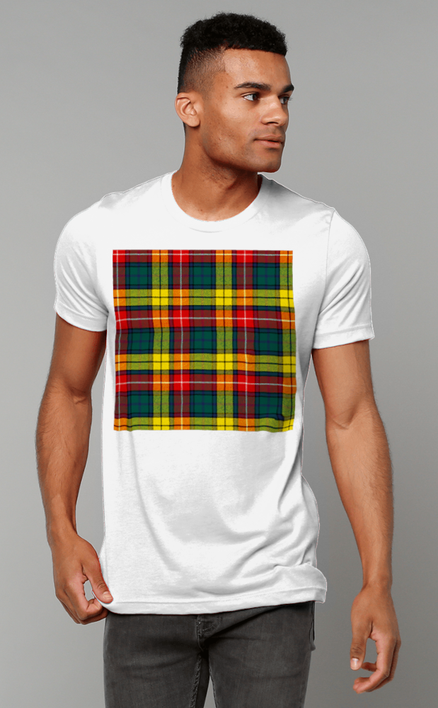Tartan Crew Neck T‑shirt Leisurewear Men Products CLAN