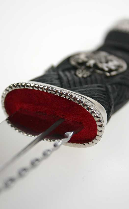 Scottish Clan Crest Sgian Dubh - Douglas Clan Traditional Scottish Knife With Pewter/Silver Crest