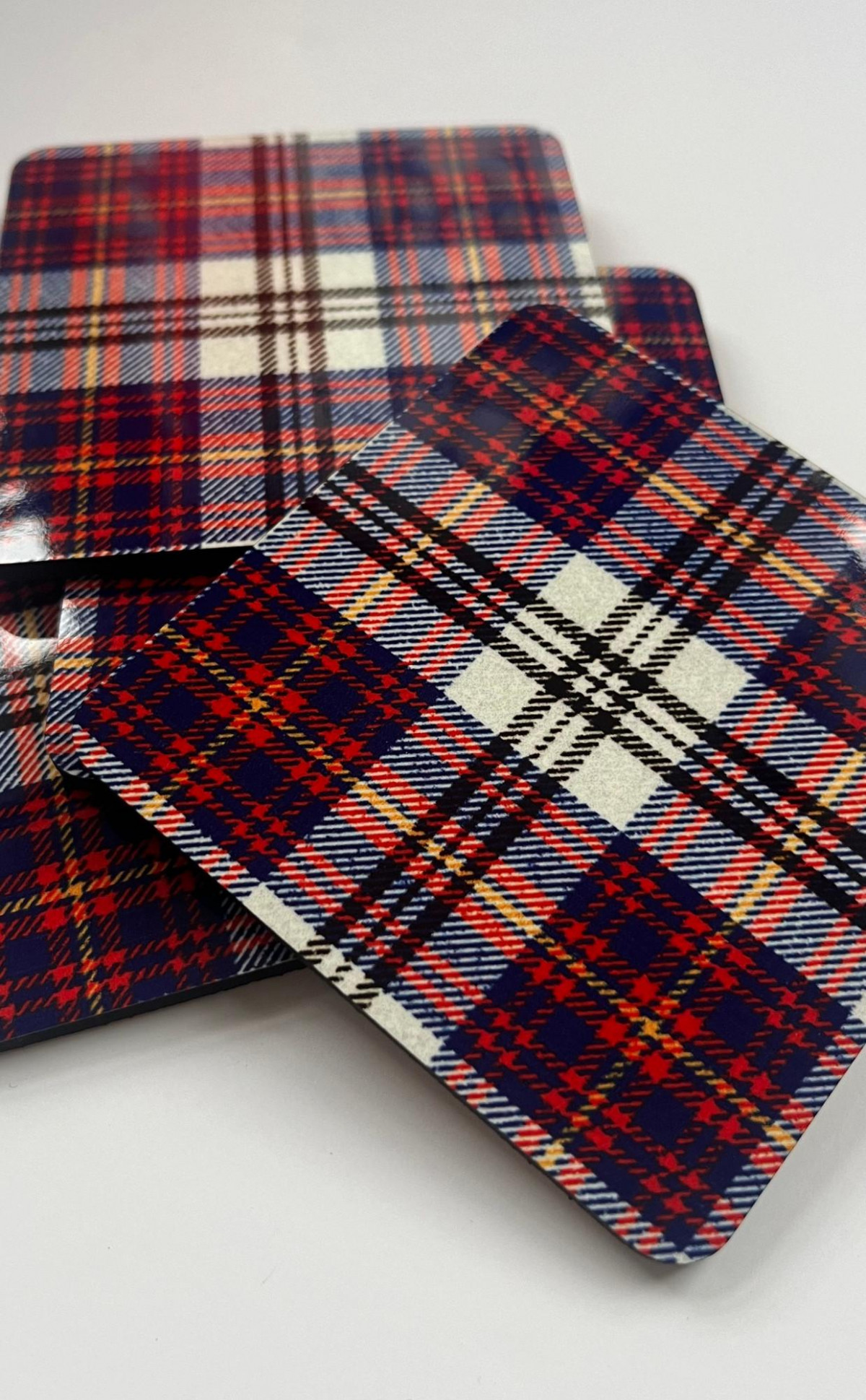 Essential Tartan Drink Coasters ‑ Set of 4 | CLAN
