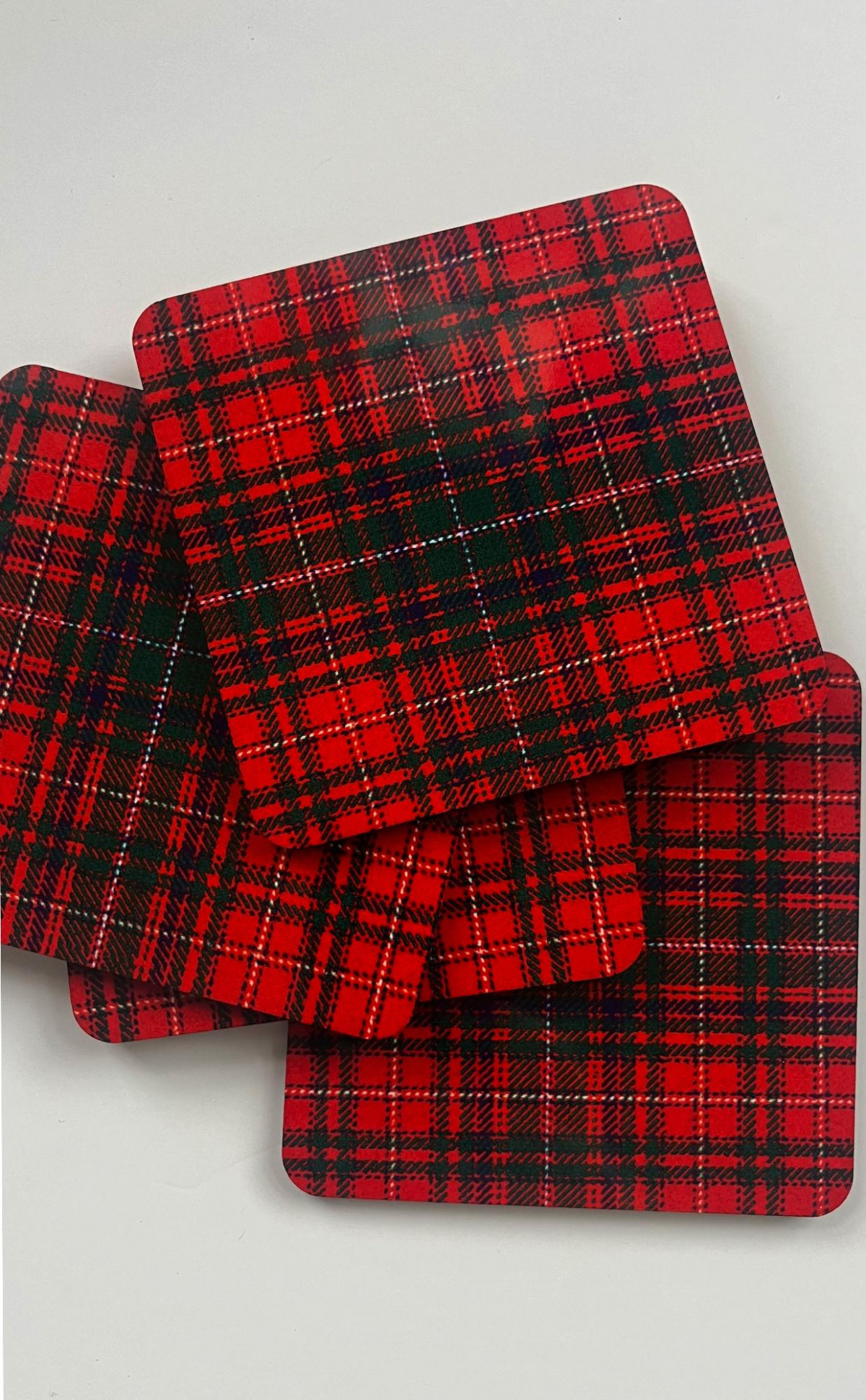 Essential Tartan Drink Coasters ‑ Set of 4 | CLAN