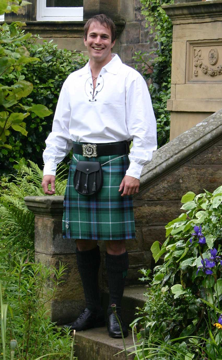 Heavyweight Tweed Kilt - 16oz 100% Wool 8 Yard - Large Size - Tweed Color