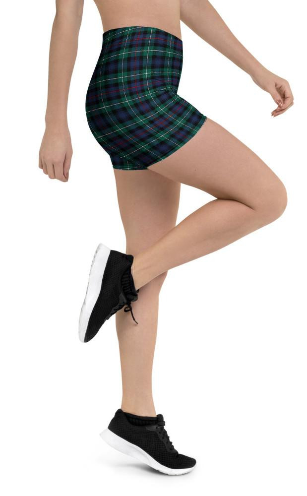 tartan dress shorts RF-Wear Women's Tartan Plaid Shorts