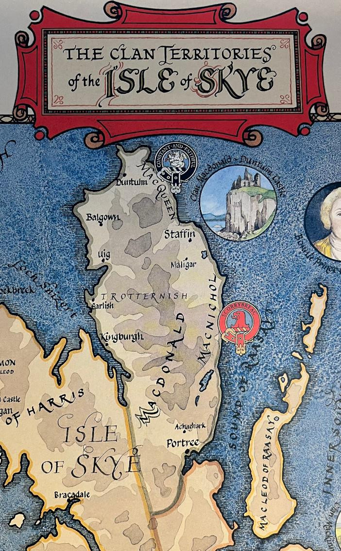 Clan Map Of The Isle Of Skye | CLAN