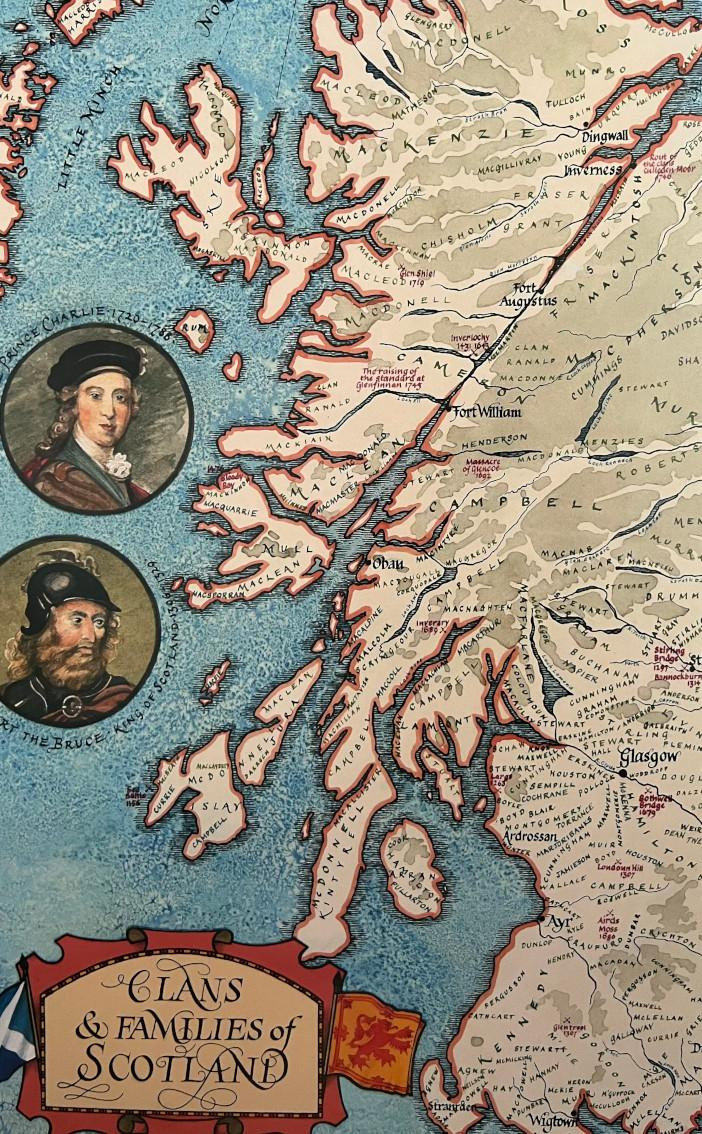 Clan Map Of Scotland CLAN