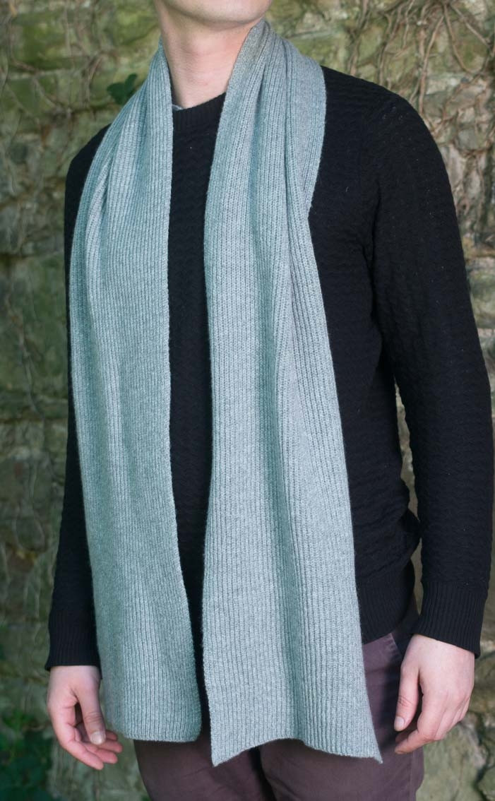 thumbnail image 2 of Lifup Men's Plaid Cashmere Scarf – 100% Wool, 69x12 Inches, Soft Winter Scarf For Men 2 of 10