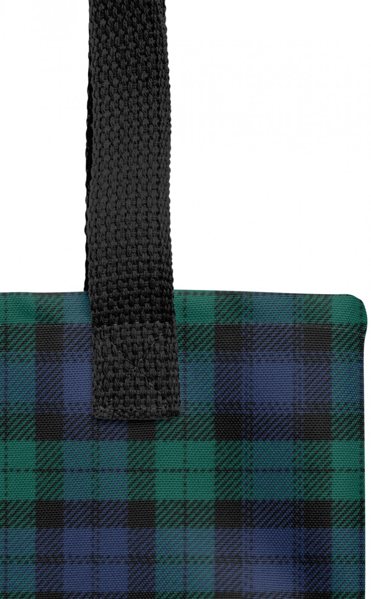 Stuart of Bute Tartan Crest Leather Tote Bag
