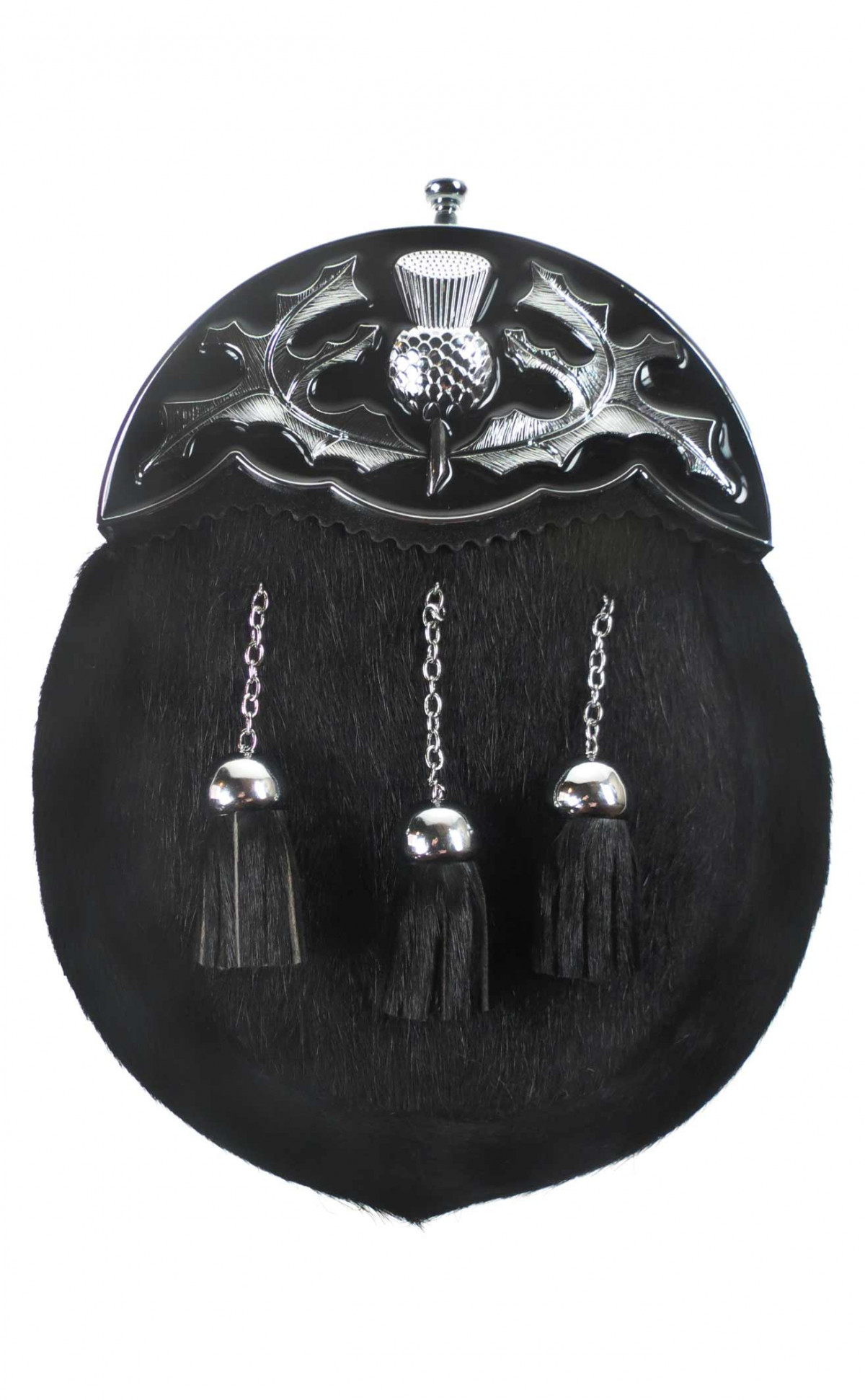 clan Dress Sporran with Thistle Design Cantle