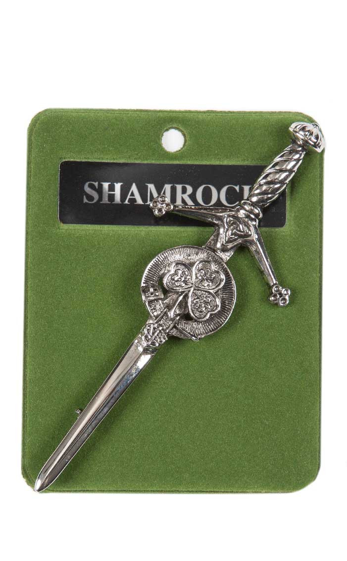 Shamrock Crest Kilt Pin | CLAN