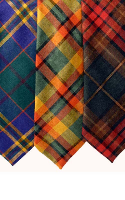 irish national tartan tie