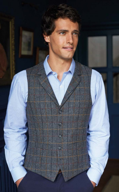 Tweed Collared Waistcoat CLAN