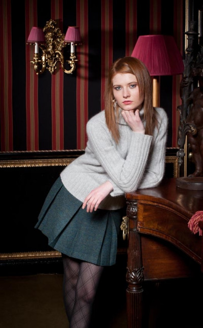 Kilt pleat mini dress hot sale