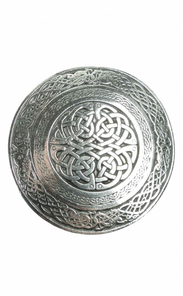 Round Celtic Knot Kilt Belt Buckle Highland Belt Buckle Celtic Antique Chrome