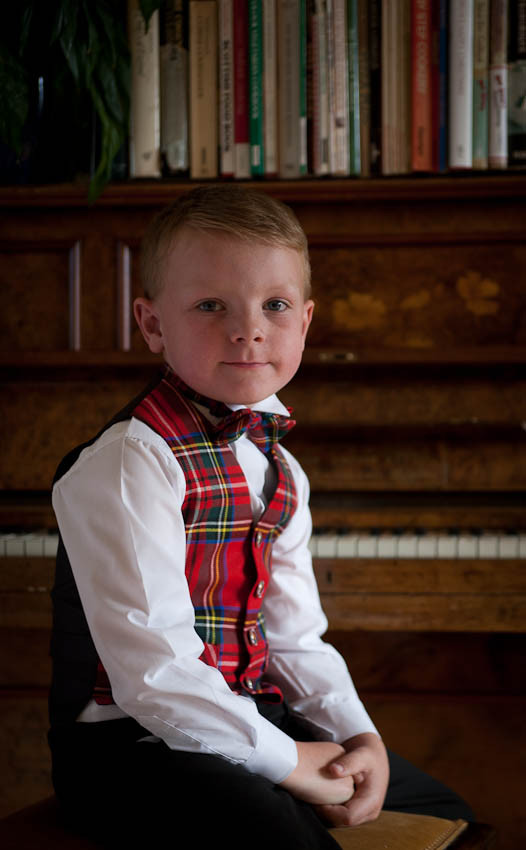 Boy's Tartan Wing Collar Bow Tie | CLAN 