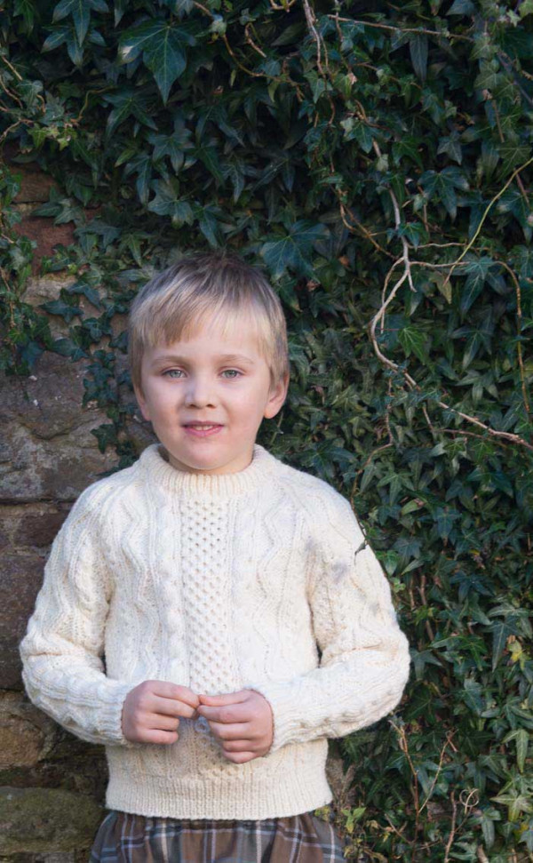 knitting patterns for childrens aran sweaters