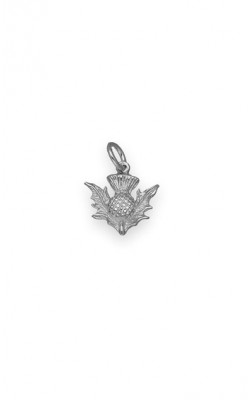 Charme Argent Sterling Vintage Chardon écossais - 2,8 G, 1,1 Cm
