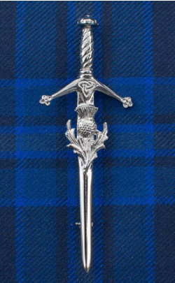 Sword and Thistle Kilt Pin