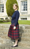 All-round Pleated Skirt, tartan | CLAN 