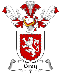 Gray Clan Scottish Crest & Tartan Tote Bag - Heritage Canvas Bag With Family Crest